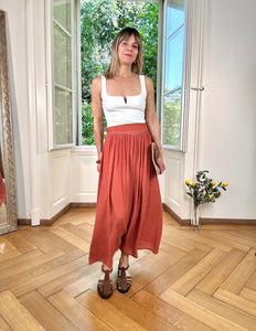 Jupe Star bois de rose