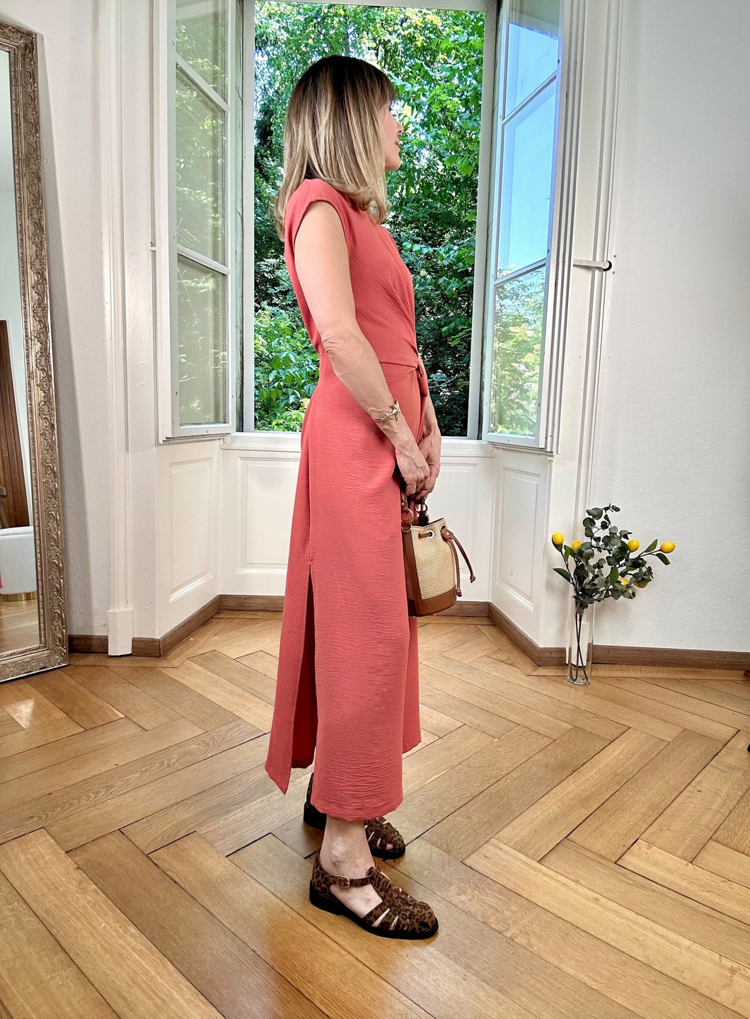 Robe Karma bois de rose