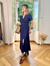 Charger l&#39;image dans la galerie, Robe Maria marine
