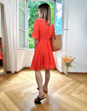 Charger l&#39;image dans la galerie, Robe Dahlia corail
