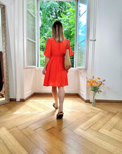 Charger l&#39;image dans la galerie, Robe Dahlia corail
