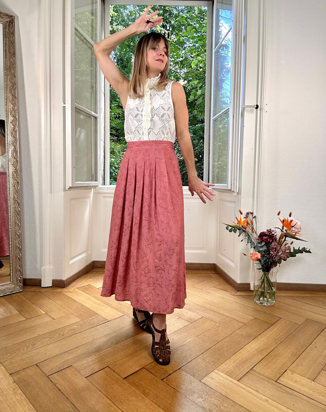 Jupe Lila bois de rose