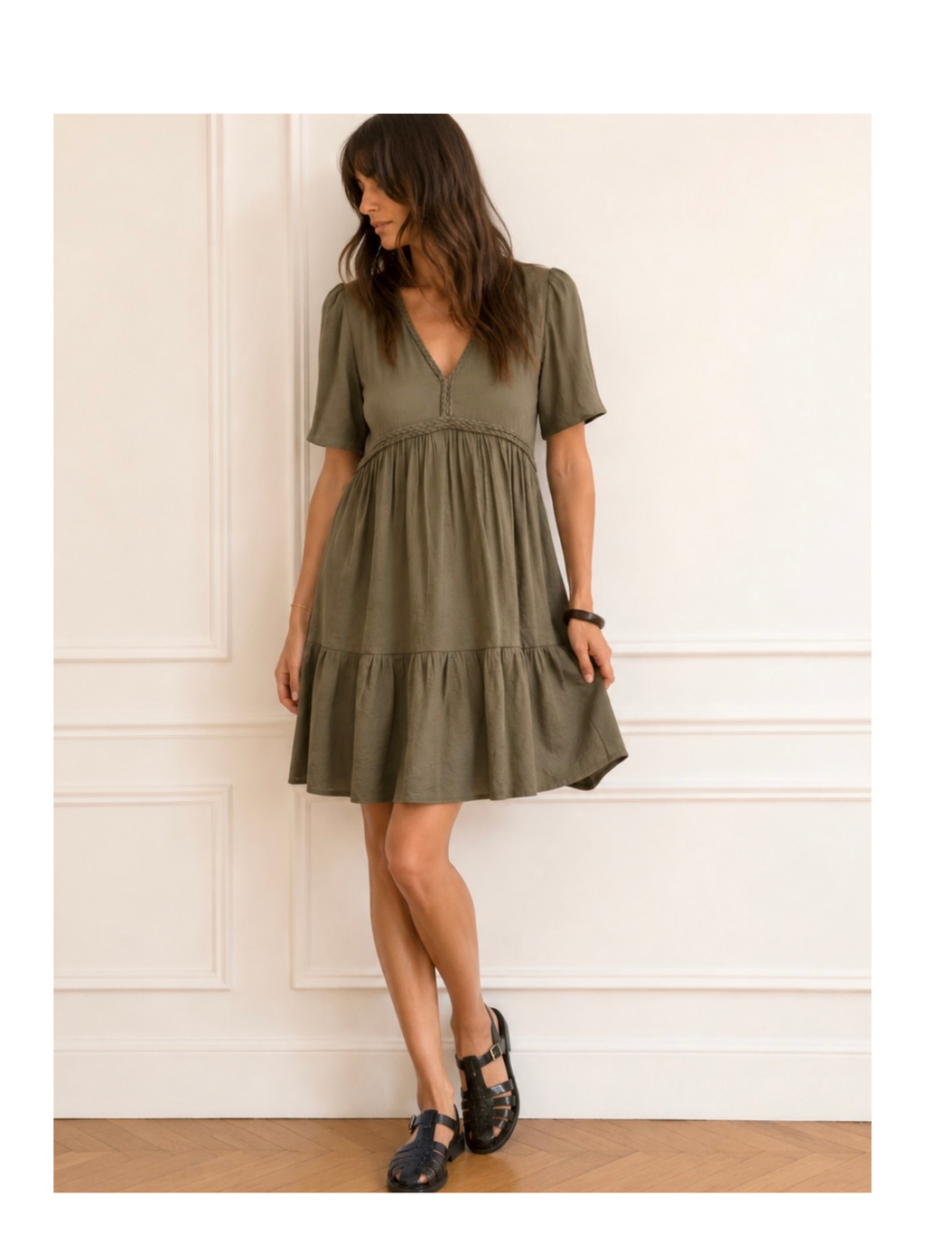 Robe Camelia kaki