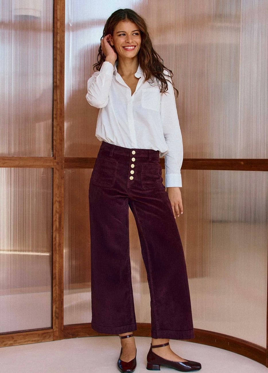 Pantalon Atlanta lie de vin